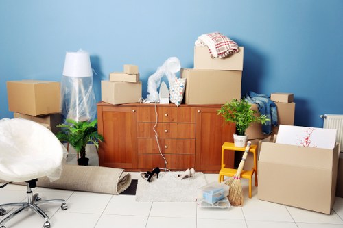 Goldersgreen Removals team preparing items for a careful local move
