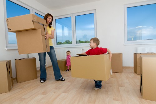 Office furniture relocation arranged by a Goldersgreen removals company
