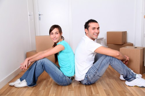 Careful loading of sofas and chairs during a Goldersgreen removal service