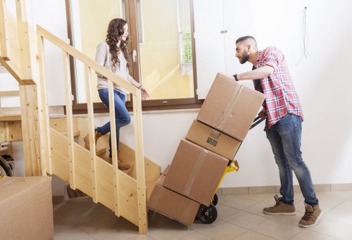 Packing supplies prepared for home moves in Goldersgreen