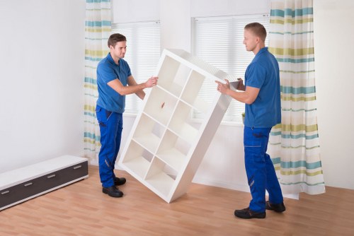 A student preparing belongings for removals in Goldersgreen
