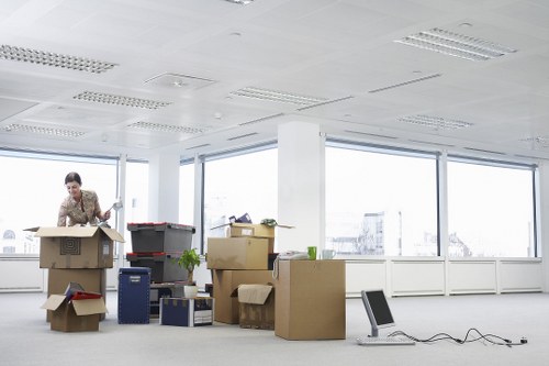 Loading furniture into a removal van in Goldersgreen