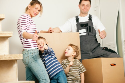 Affordable man and van loading boxes for relocation in Goldersgreen